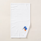 Eisvogel Design Monogramm Badhandtuch Set (Handtuch)