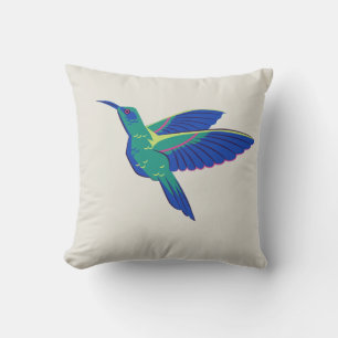 Eisvogel Design Quadratkissen – Elegante Natur- Kissen