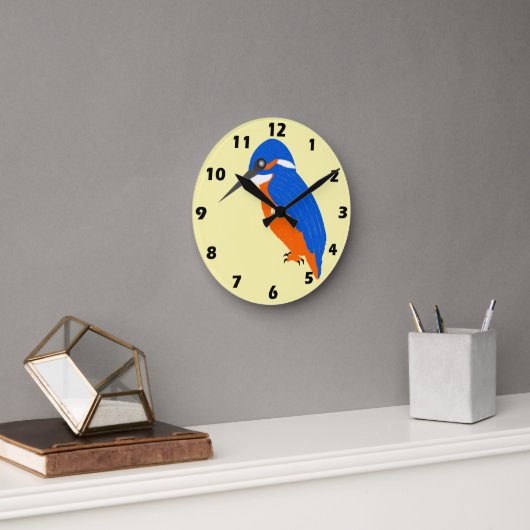 Eisvogel Design Runde Wanduhr (Büro)
