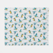 Eisvogel Fleecedecke (Vorderseite (Horizontal))