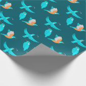 Eisvögel Geschenkpapier (Ecke)