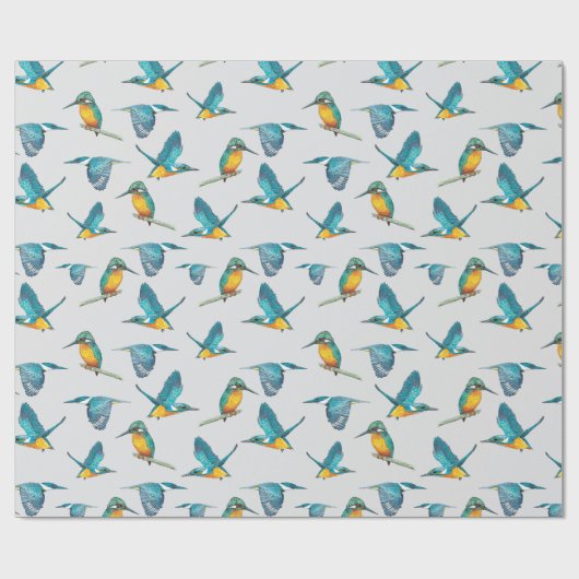 Eisvogel Geschenkpapier (Flach)