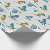 Eisvogel Geschenkpapier (Ecke)