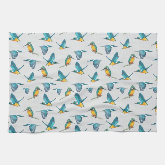 Eisvogel Geschirrtuch (Horizontal)