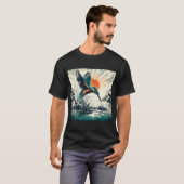 Eisvogel, KI-generierte Kunst T-Shirt (Vorne ganz)