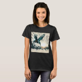 Eisvogel, KI-generierte Kunst T-Shirt (Vorne ganz)