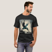 Eisvogel, KI-generierte Kunst T-Shirt (Vorne ganz)