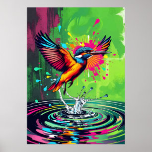 Eisvogel-Kunst Poster