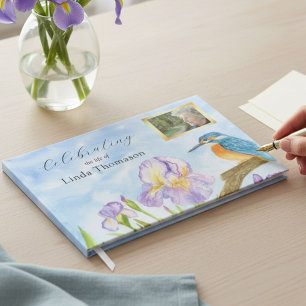 Eisvogel Lila Iris Lebensfeier Gästebuch