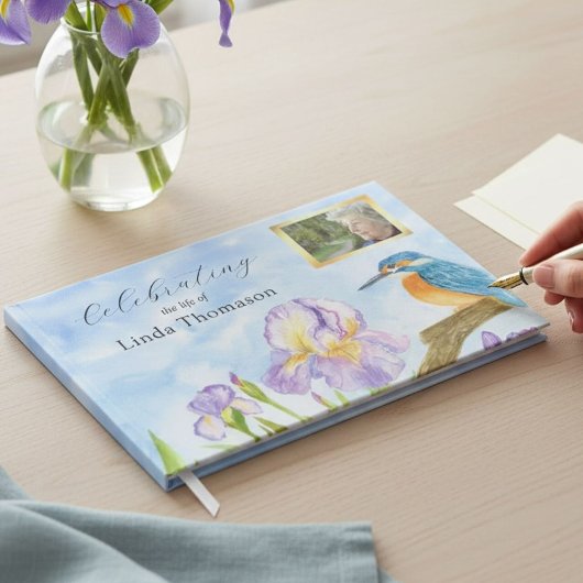 Eisvogel Lila Iris Lebensfeier Gästebuch