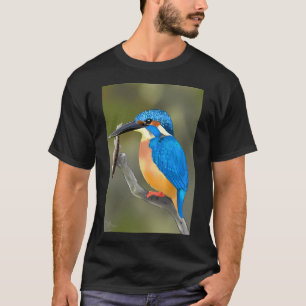 Eisvogel mit Fisch T-Shirt