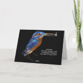 EISVOGEL-MONOGRAMM, blauer Saphir, schwarz (Rückseite)