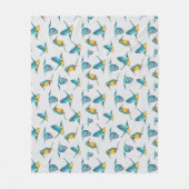 Eisvogel-Muster Leggings Fleecedecke (Vorderseite)