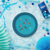 Eisvögel Pappteller (Party)
