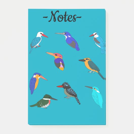 Eisvögel Post-it Klebezettel (Vorderseite)