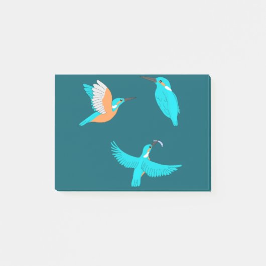 Eisvögel Post-it Klebezettel (Vorderseite)