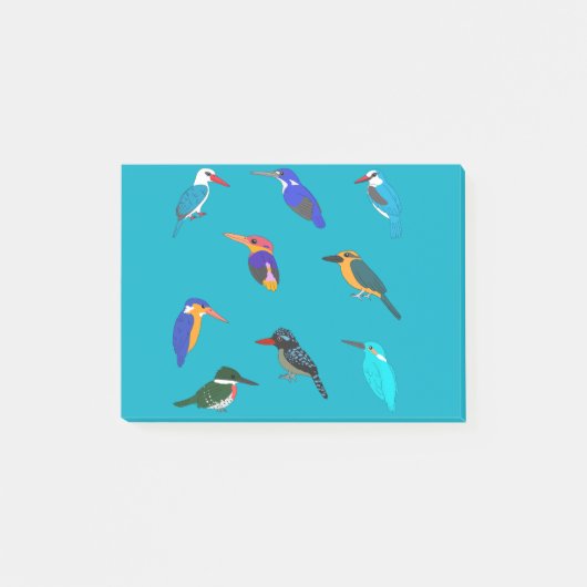 Eisvögel Post-it Klebezettel (Vorderseite)