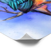 Eisvogel Poster Gemälde (Ecke)