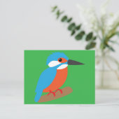 Eisvogel Postkarte (Stehend Vorderseite)
