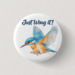 Eisvogel-Rundbutton-Abzeichen Button