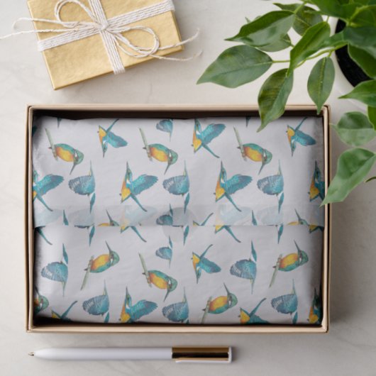 Eisvogel Seidenpapier (Geschenk)