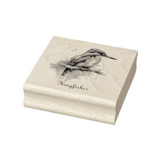 Eisvogel-Serenität Gummistempel (Stempel)