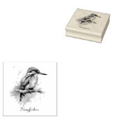 Eisvogel-Serenität Gummistempel (Stempel)