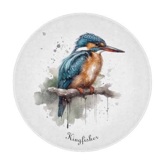 Eisvogel-Serenität Schneidebrett (Vorderseite)