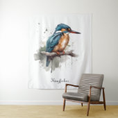 Eisvogel-Serenität Wandteppich (Beispiel)