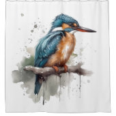 Eisvogel Serenity Duschvorhang (Vorderseite)