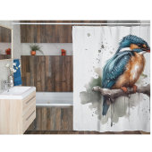 Eisvogel Serenity Duschvorhang