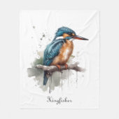 Eisvogel Serenity Fleecedecke (Vorderseite)