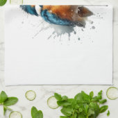 Eisvogel Splash Geschirrtuch (Gefaltet)