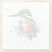 Eisvogel Splash Glasuntersetzer (Rückseite)