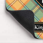 Eisvogel-Tartan-Mauspad Mousepad (Ecke)
