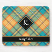 Eisvogel-Tartan-Mauspad Mousepad (Vorne)