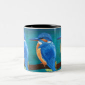 Eisvogel-Tasse Zweifarbige Tasse (Mittel)