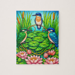 Eisvogel-Trio-Jigsaw-Puzzle Puzzle