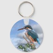 Eisvogel und Weide  Schlüsselanhänger (Rückseite)
