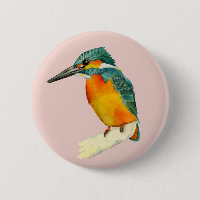 Eisvogel-Vogel-Aquarell-Malerei