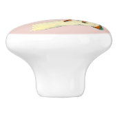 Eisvogel-Vogel-Aquarell-Malerei Keramikknauf (Seitenansicht)