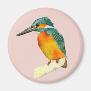 Eisvogel-Vogel-Aquarell-Malerei Magnet