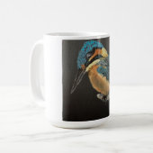 Eisvogel-Vogel-Feinkeramik-Tasse  Kaffeetasse (Vorderseite Links)