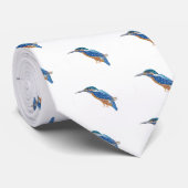 Eisvogel-Vogel-Krawattenkrawatten Krawatte (Gerollt)