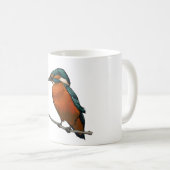 Eisvogel-Vogel-Tasse Kaffeetasse (VorderseiteRechts)