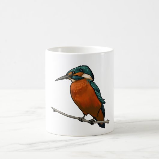 Eisvogel-Vogel-Tasse Kaffeetasse (Mittel)