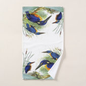 Eisvogel-Vogel-Tier-Teich-Tierbad-Tücher Badhandtuch Set (Handtuch)