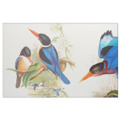 Eisvogel-Vogel-Tier-Tier-Teich-Gewebe Stoff (Fat Quarter (45,7 x 55,9 cm))