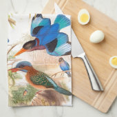 Eisvogel-Vogel-Tier-Tier-Teich Handtuch (Viertel Falte)