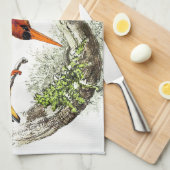 Eisvogel-Vogel-Tiertier-Teich-Geschirrtuch Geschirrtuch (Viertel Falte)